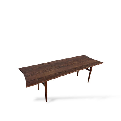 Mid-Century Teak Surfboard Coffee Table – Scandinavian