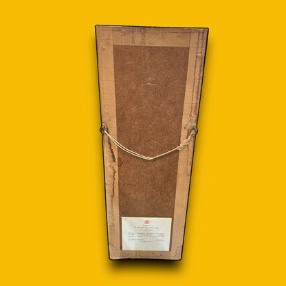 Mid Century Folk Art Gouache Painting