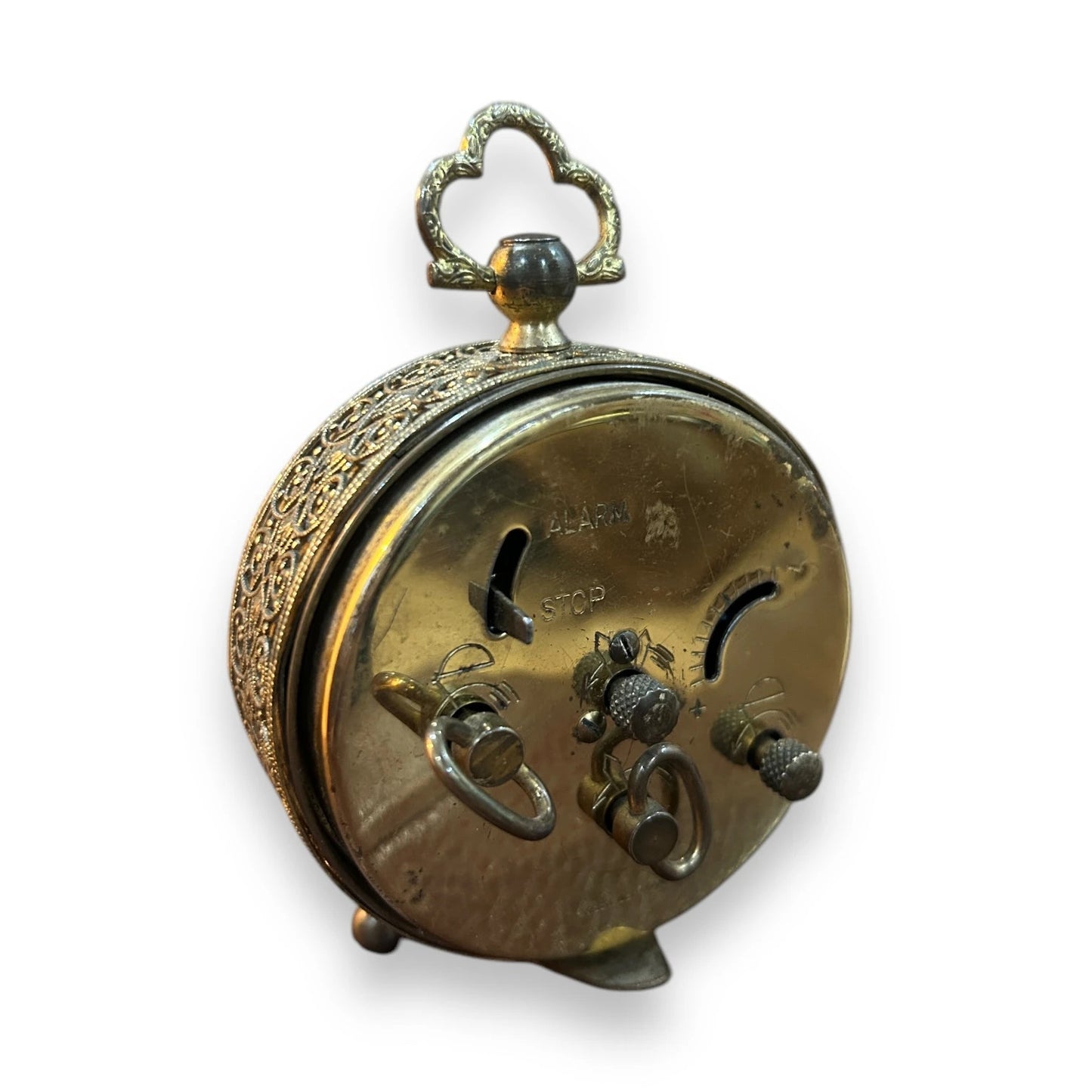 Vintage 1960s West German Brass Alarm Clock