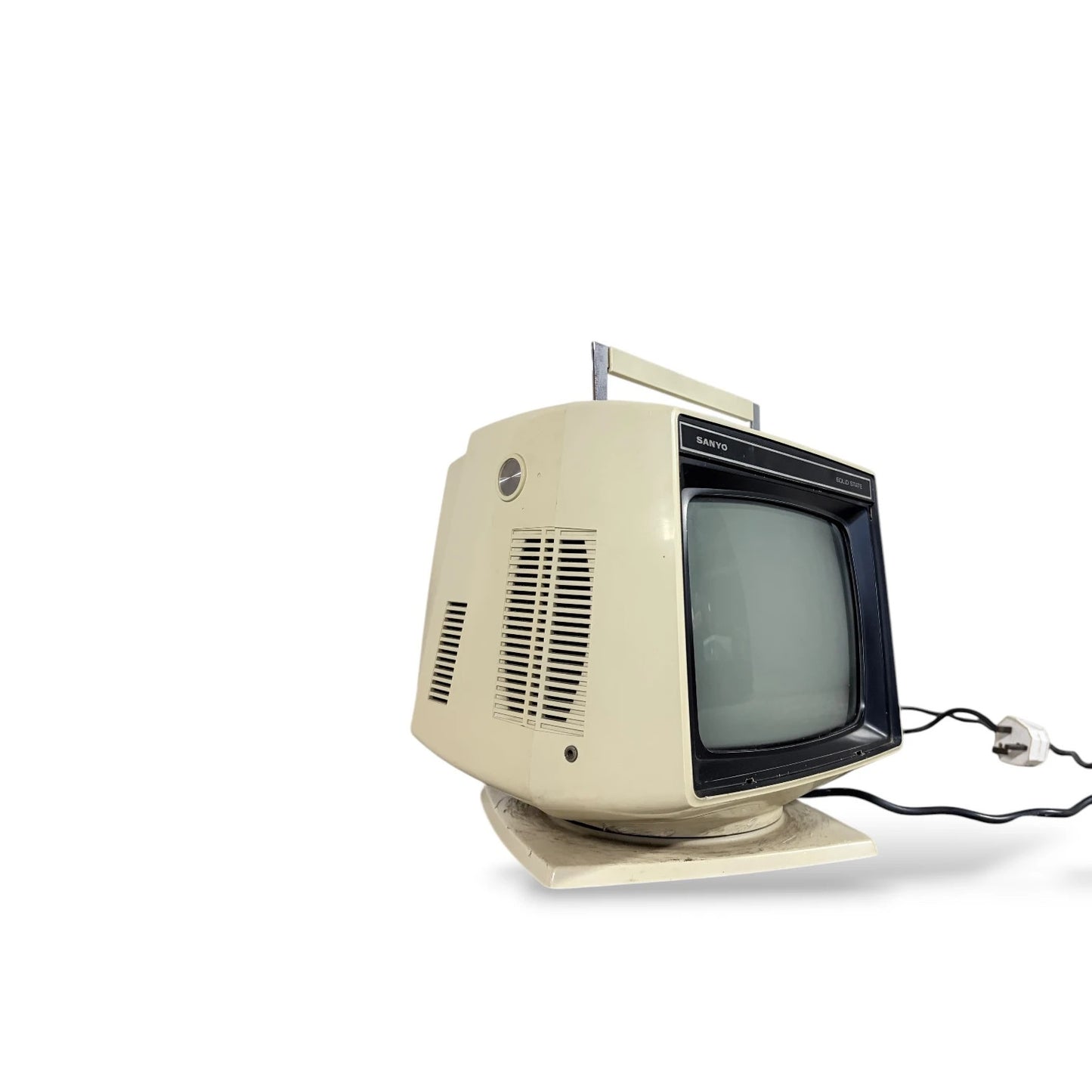 Sanyo Space Age Portable Television – 1970s Solid State CRT TV, Untested, Display Prop