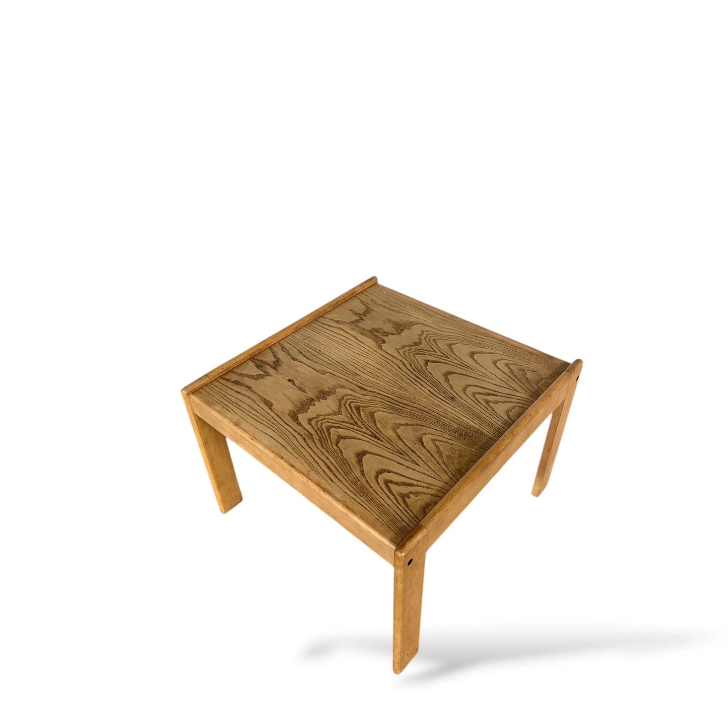 Danish Coffee Table – Mid-Century Modern Beech & Oak Table With Sculpted Legs