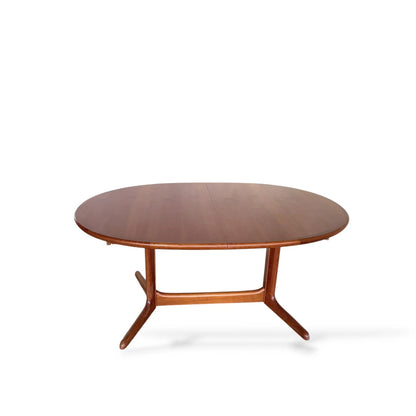Drylund Teak Extending Dining Table | Danish Mid-Century Modern | Two Leaf Extension