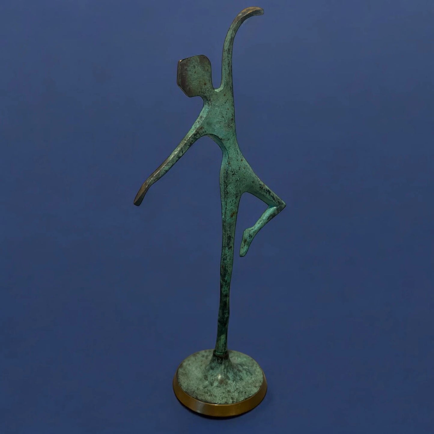 Mid Century Bronze Contemporary Ballet Dancer Sculpture