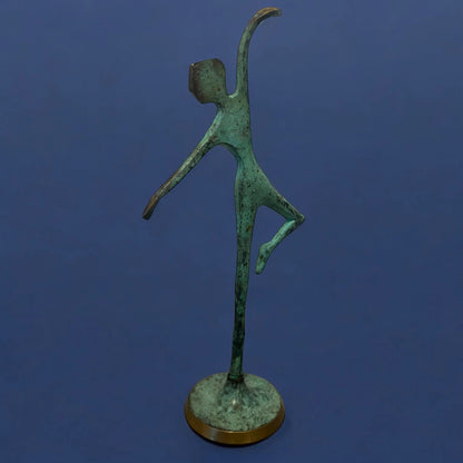 Mid Century Bronze Contemporary Ballet Dancer Sculpture