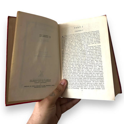 Vintage 1940 Dostoevsky The Idiot Hardback Book