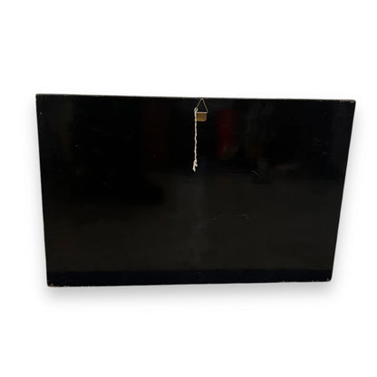 Vintage 1970s East Asian Eggshell Lacquer Wall Panel