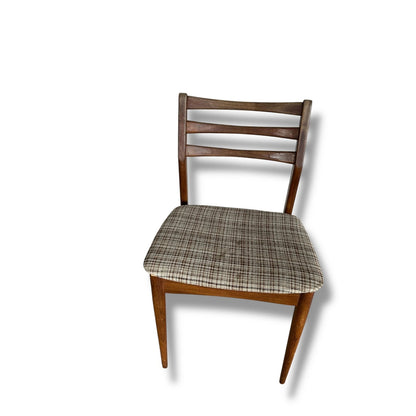 Pair of G Plan Mid Century Modern Dining Chairs – Low Back Horizontal Slat Chairs