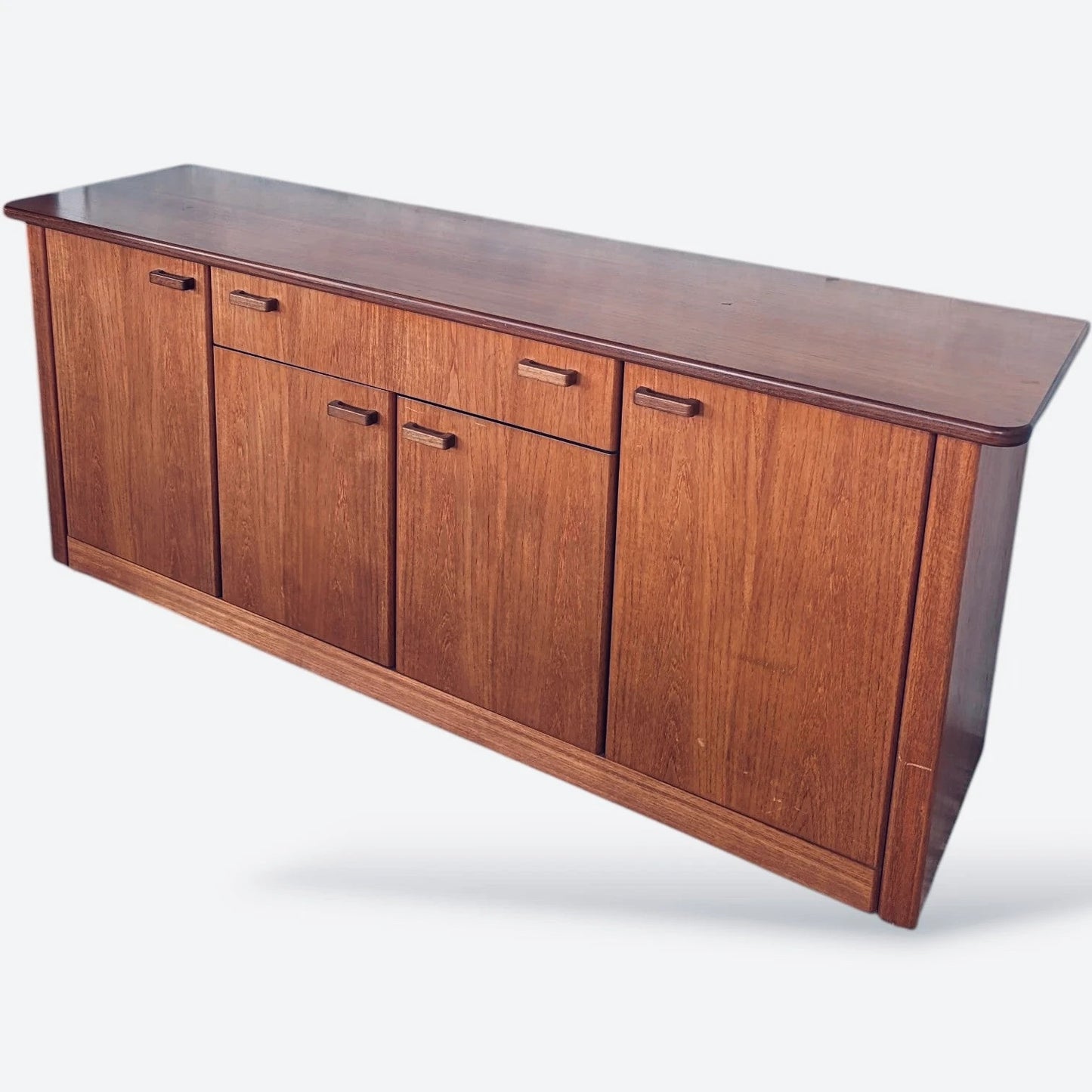 Mid Century G Plan Teak Low Sideboard Credenza Cabinet
