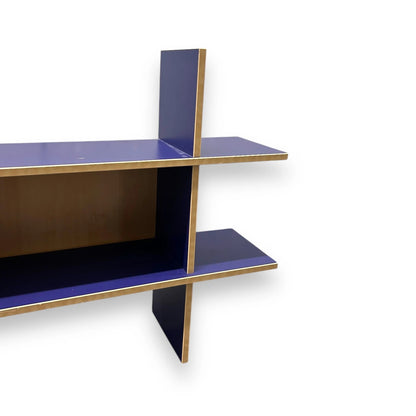 Vintage 90s IKEA Robin dark blue display shelf