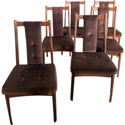 Mid Century Dining Chairs – Set of Six William Lawrence Teak Vintage Seating