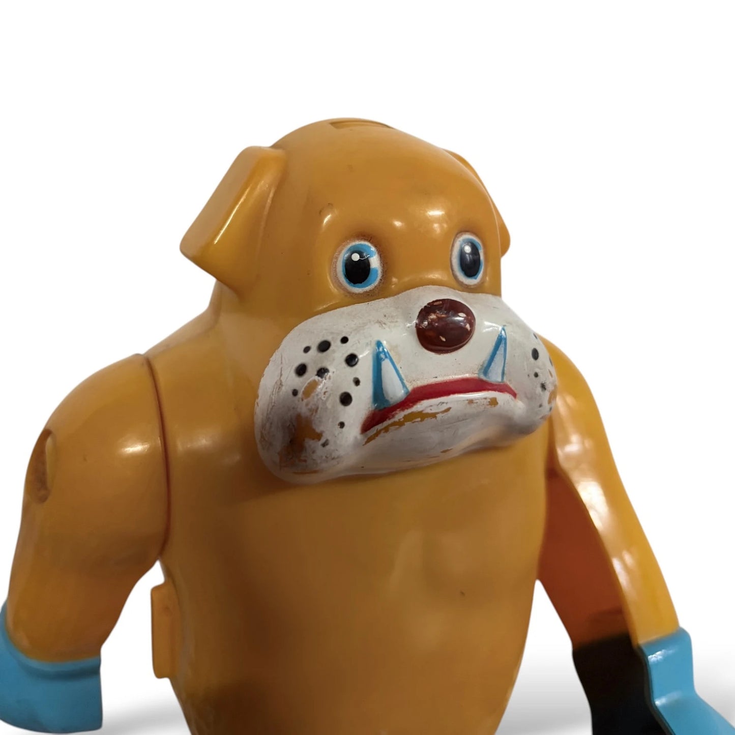 Vintage Wind-Up Boxer Dog Toy – Retro Hong Kong Plastic Clockwork Toy