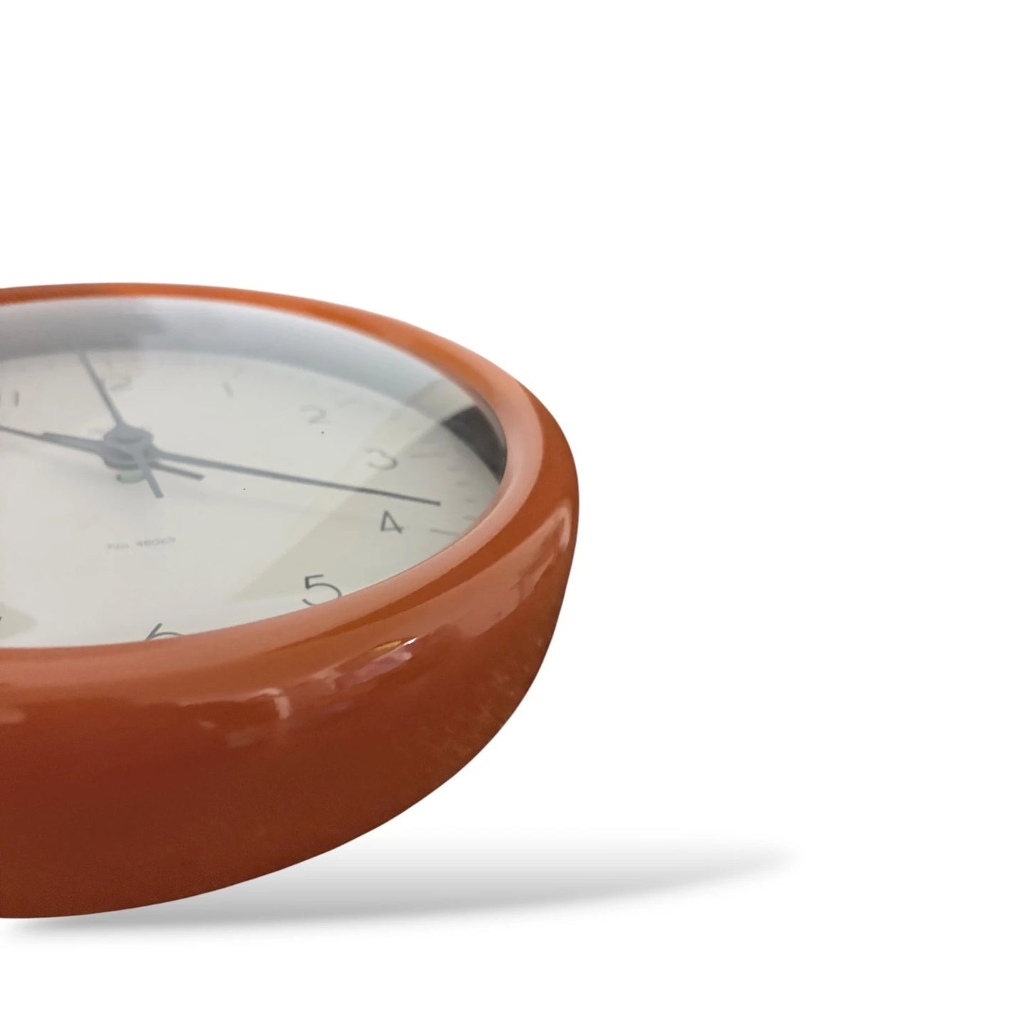 Acctim Mid-Century Modern Wall Clock | Retro Burnt Orange Frame