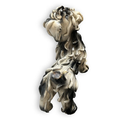 Mid Century Italian Ceramic Spaghetti Haired Scruffy Scottie Terrier Dog
