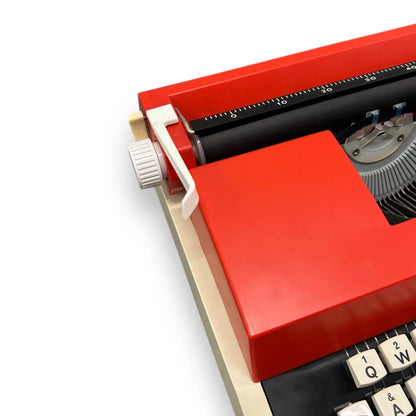 Vintage 1960s Red Petite Typewriter