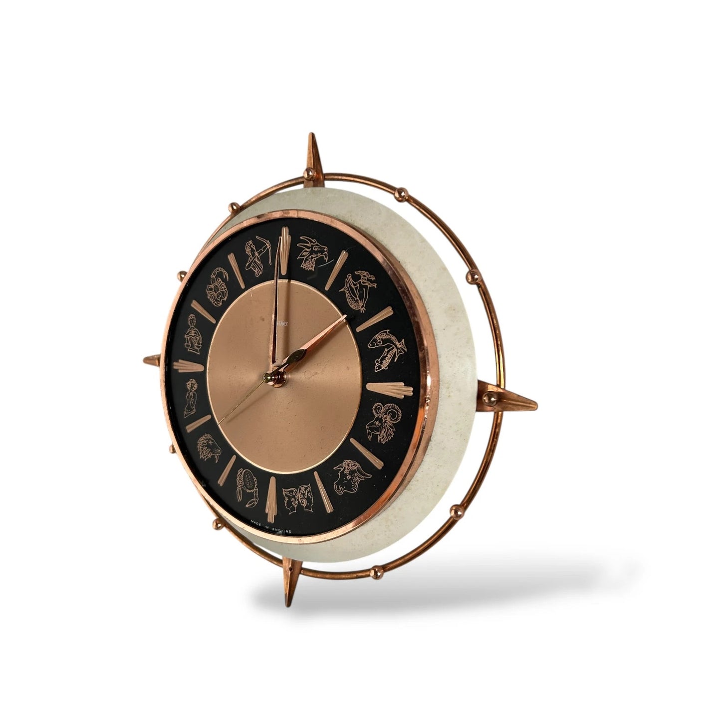 Vintage Metamec Zodiac Wall Clock – Mid Century Electric Plug-In Clock