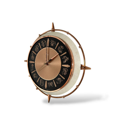 Vintage Metamec Zodiac Wall Clock – Mid Century Electric Plug-In Clock