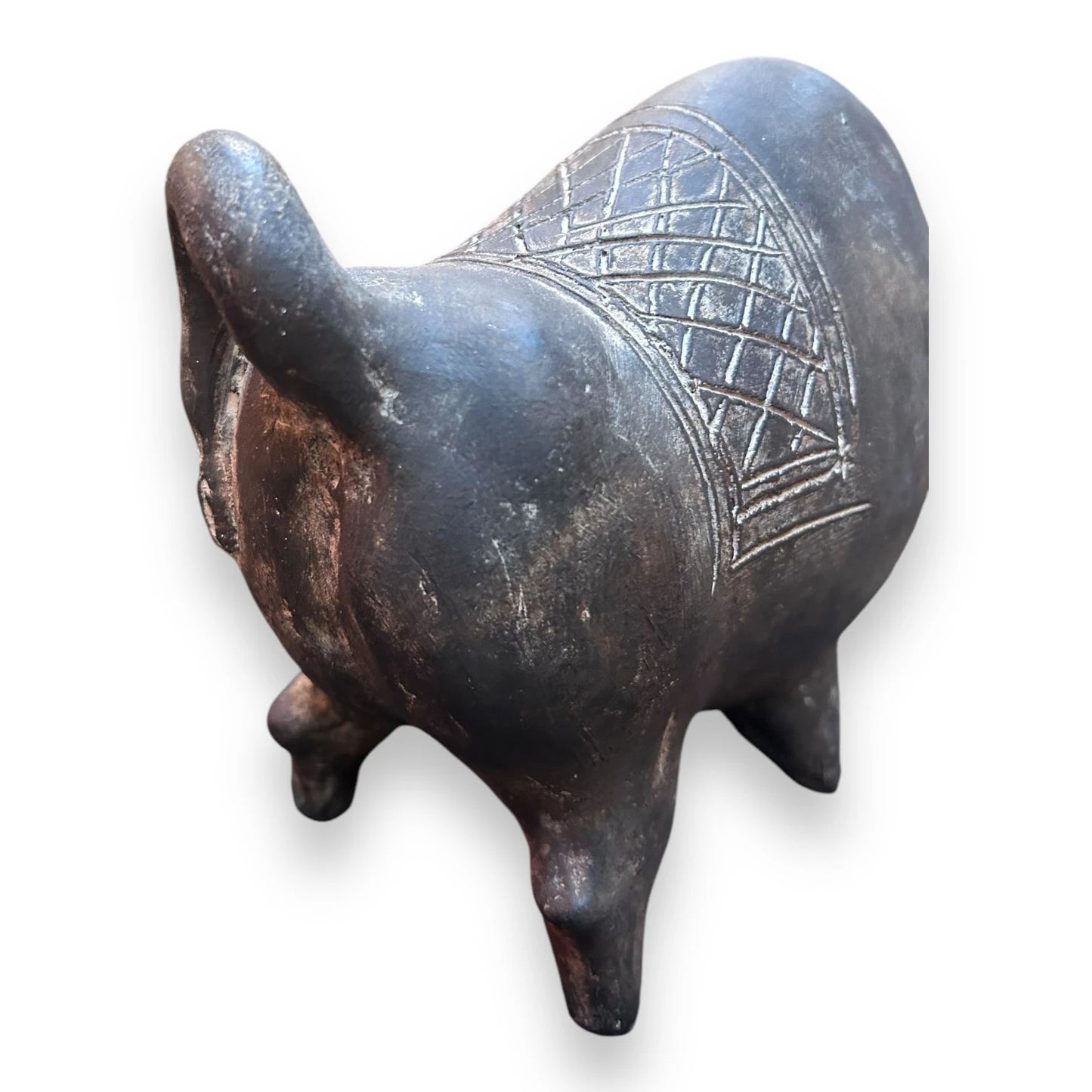Vintage 1930s Terracotta Bull Statue
