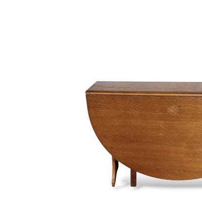 McIntosh Teak Drop-Leaf Dining Table – Mid-Century Folding Table