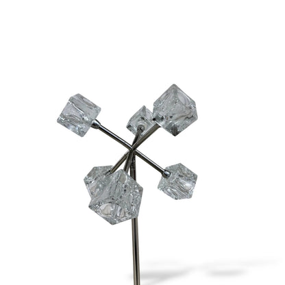 IKEA Ice Cube Lamp – Chrome & Glass Table Lamp, Space Age Design