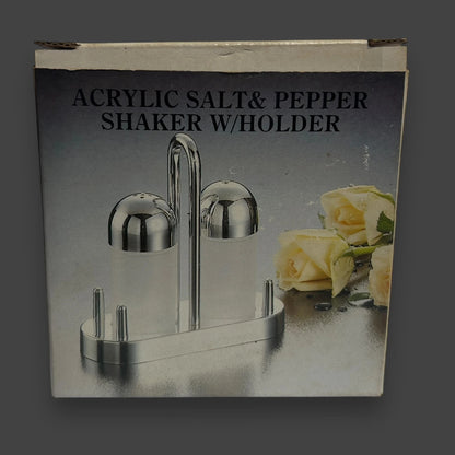 Vintage 1970s Yellow Acrylic Salt and Pepper Set