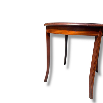 Mid Century Italian Marquetry Round Tea Table