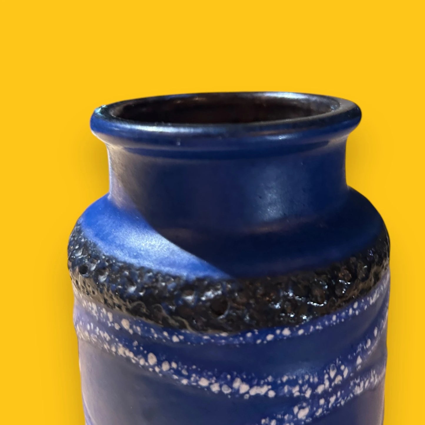 Mid Century Blue West German Vase