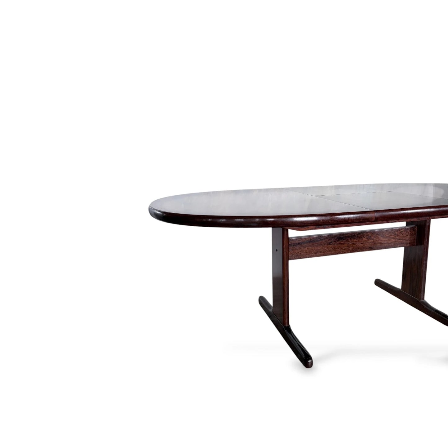 Skovby Rosewood Dining Table | Danish Mid-Century Modern | Extendable Oval Table