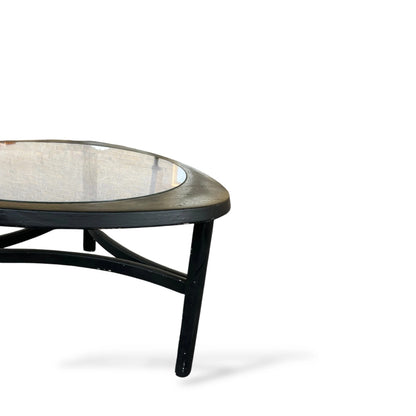G Plan Triangular Coffee Table with Glass Insert – Mid-Century Modern