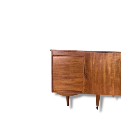 Metamorphic Danish Desk – Mid-Century Teak Convertible Cabinet