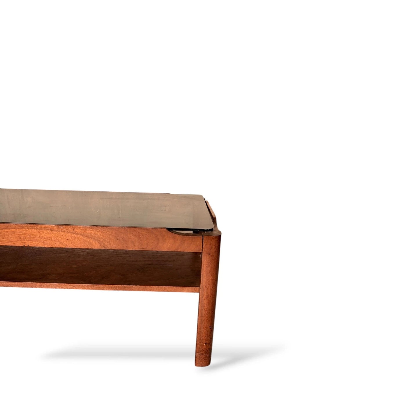 Vintage Myers Smoked Glass Coffee Table – Mid-Century Modern