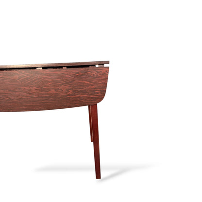 Vintage Schreiber Drop-Leaf Dining Table – Mid-Century Rosewood Effect