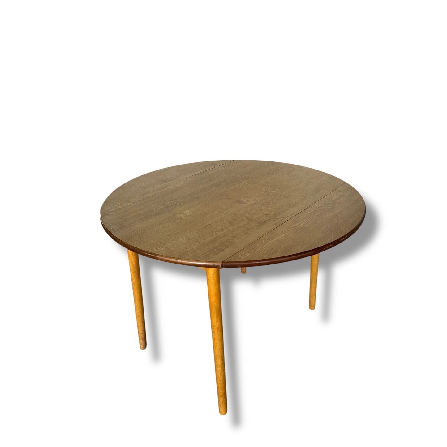Vintage Drop Leaf Dining Table with Stickback Chairs – Space Saving Kitchen Set