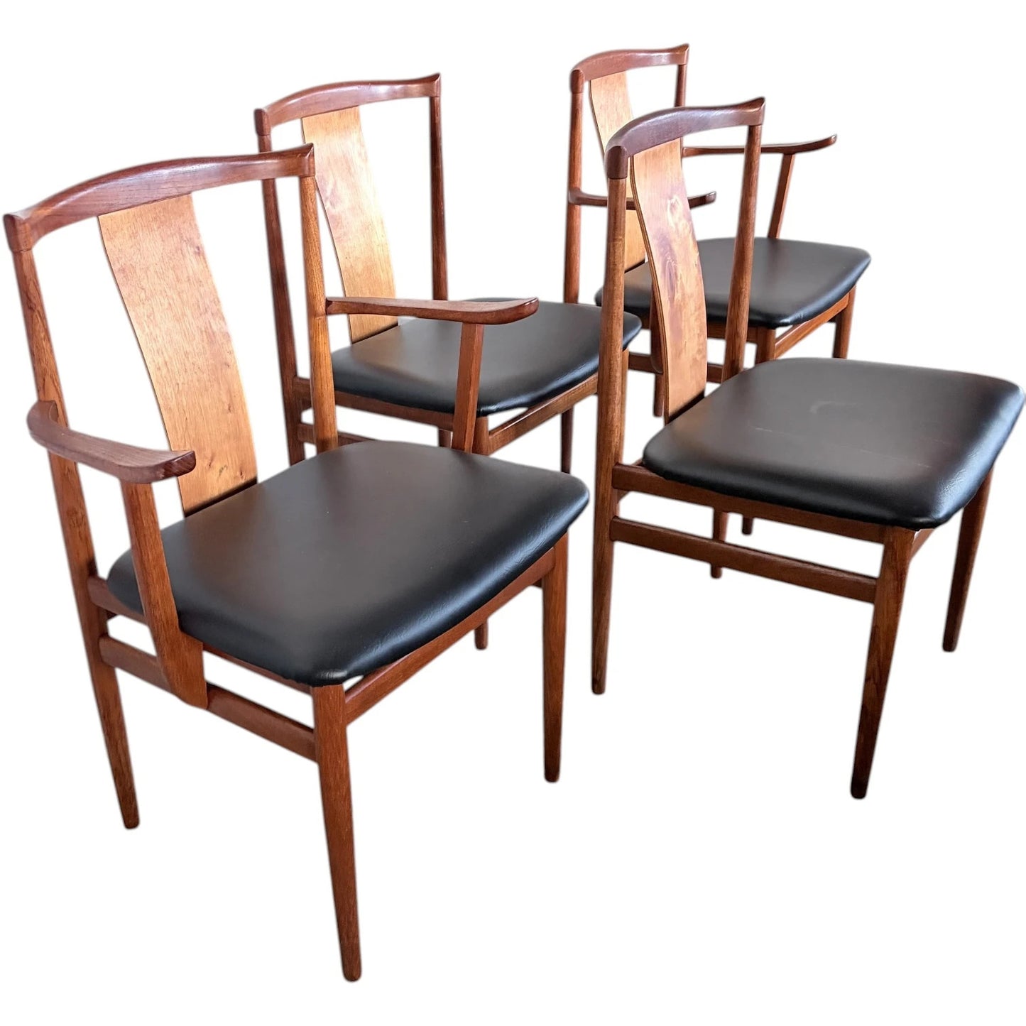 Danish Teak Dining Chairs Set of Four – Henning Sørensen Mid Century Design