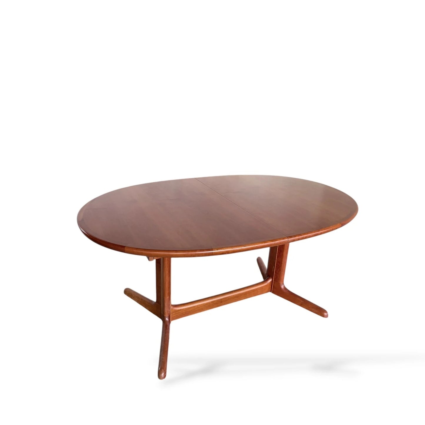 Drylund Teak Extending Dining Table | Danish Mid-Century Modern | Two Leaf Extension