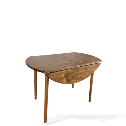 Vintage Maple-Effect Drop-Leaf Dinette Table – Mid-Century Compact Dining Table