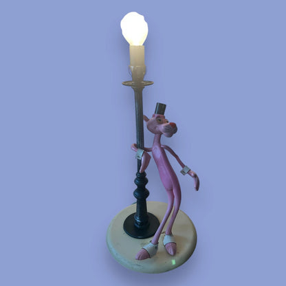Vintage 1970s Pink Panther Table Lamp