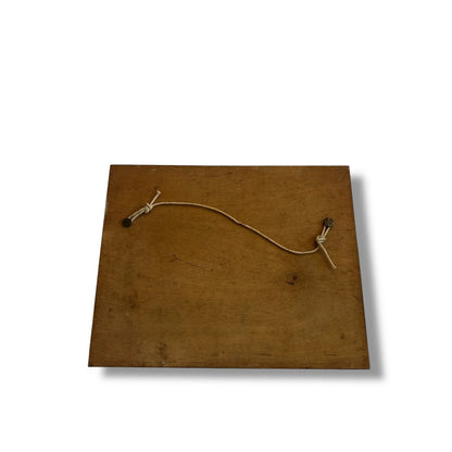 Vintage Boxwood Marquetry Panel | Scottish Landscape Wall Art