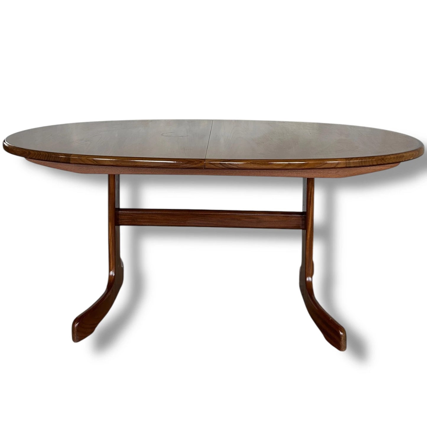Mid Century Modern G Plan Oval Extendable Dining Table
