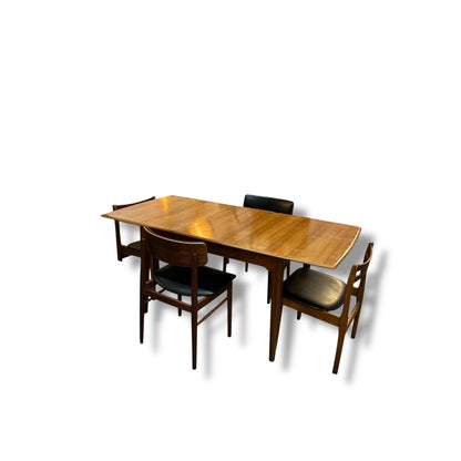 Mid‑Century Alfred Cox Extending Dining Table | 1960s British Design with Hidden Leaf