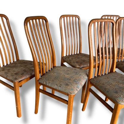Set of 6 Skovby Danish Dining Chairs – Mid Century Modern
