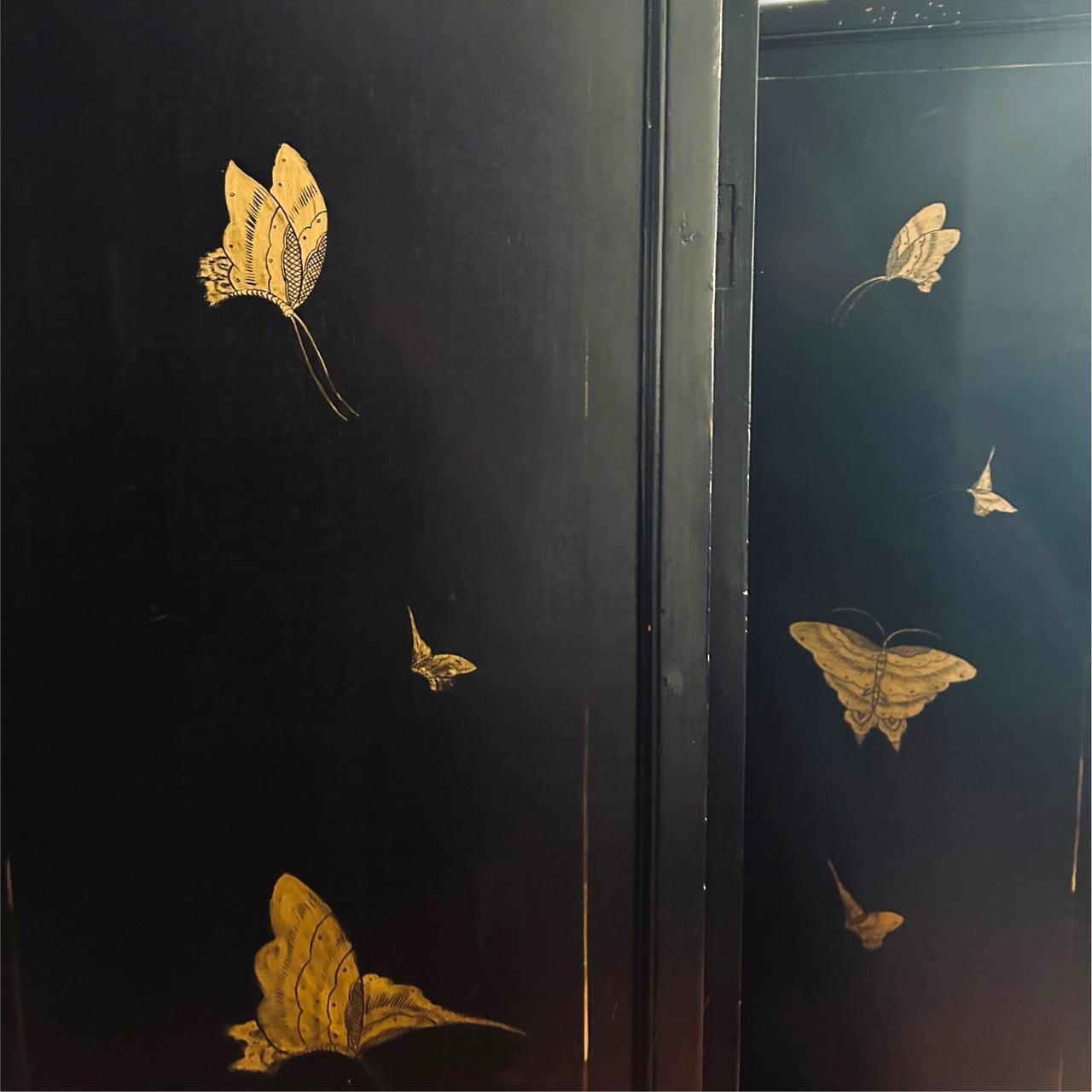 Antique Chinese Folding Screen Room Divider