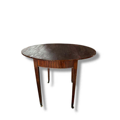 Vintage Mahogany Drop Leaf Table Trolley on Castors – Georgian Style, Extendable Side Table