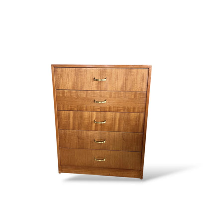 Herbert Gibbs Teak Tallboy Chest of Drawers | Mid-Century Modern Storage