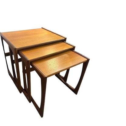 G Plan Quadrille Nest of Tables – Mid-Century Modern Teak Nesting Coffee Tables
