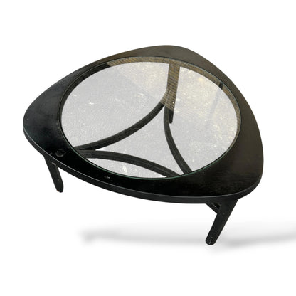 G Plan Triangular Coffee Table with Glass Insert – Mid-Century Modern