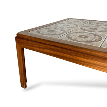 Mid Century G Plan Square Coffee Table with Tiled Top