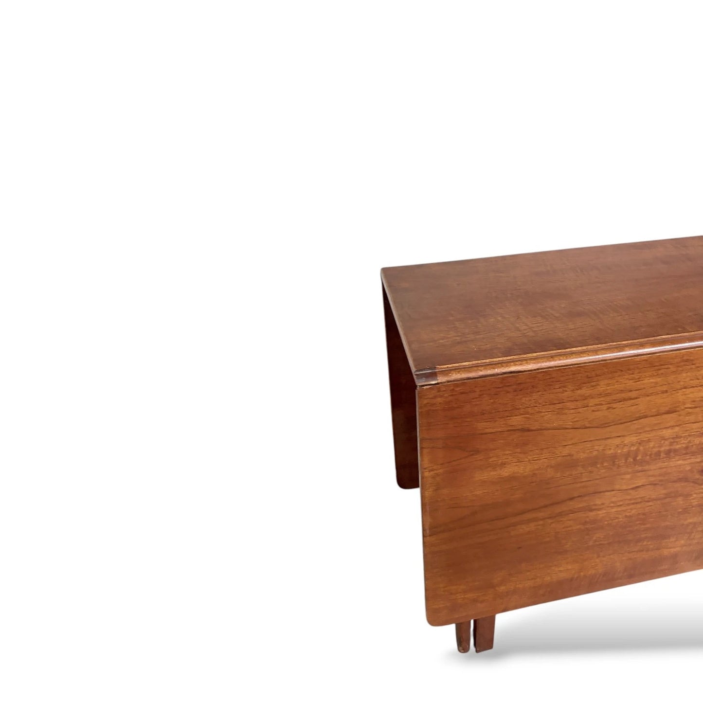 McIntosh Teak Drop-Leaf Dining Table – Mid-Century Modern Fold-Out Table