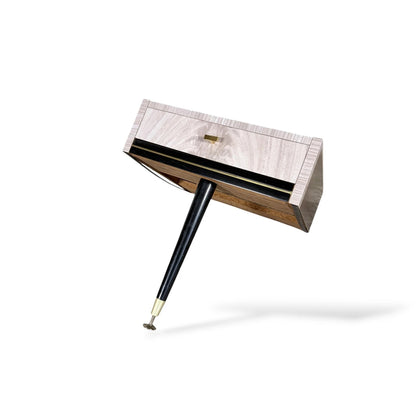 Mid-Century Floating Bedside Cabinets – Pair of Formica Nightstands