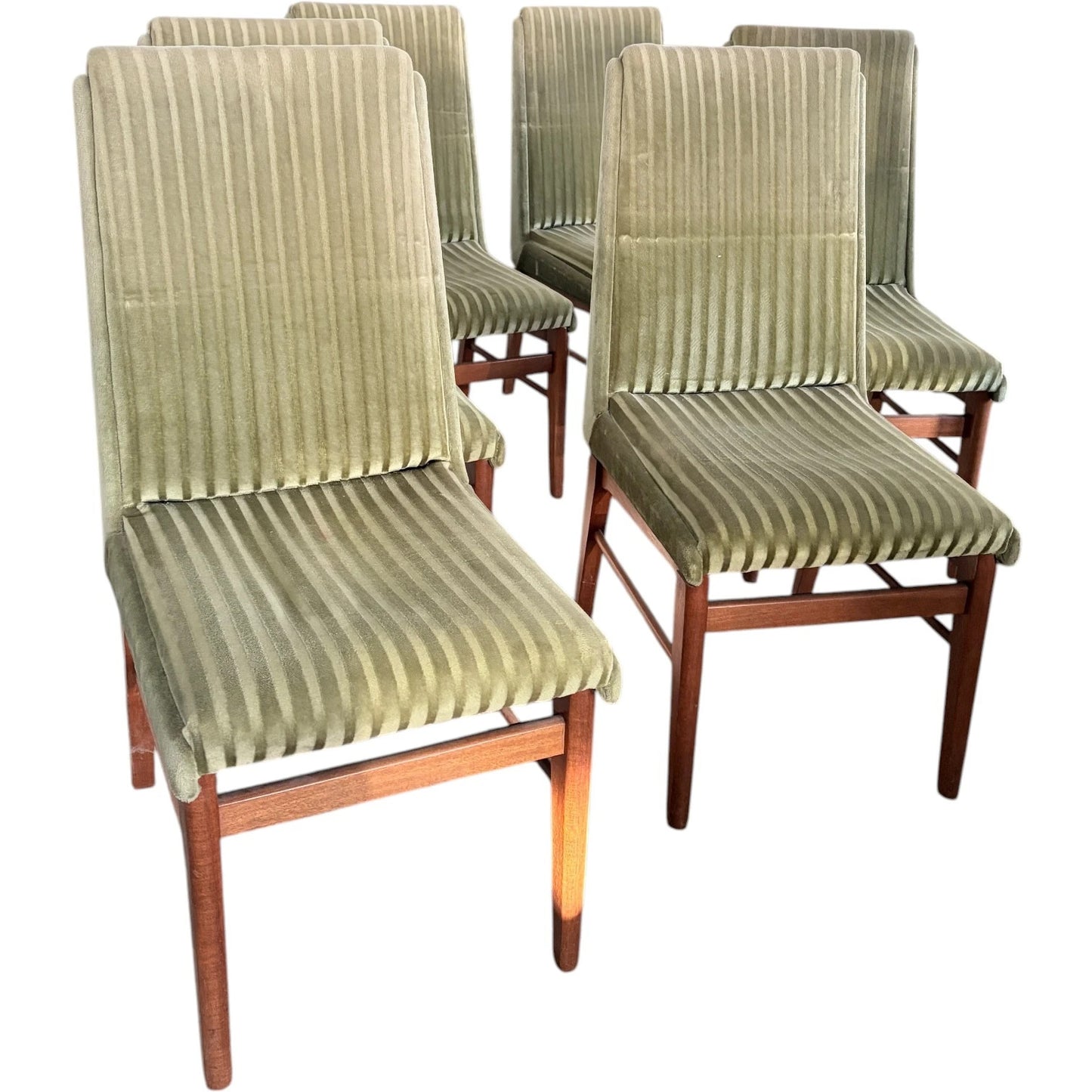 Alfred Cox Dining Chairs – Mid Century Vintage Set of Six Teak Chairs