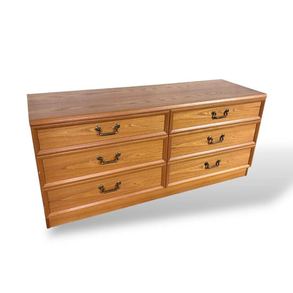 Vintage G Plan Oak Low Chest of Drawers Sideboard Storage Cabinet